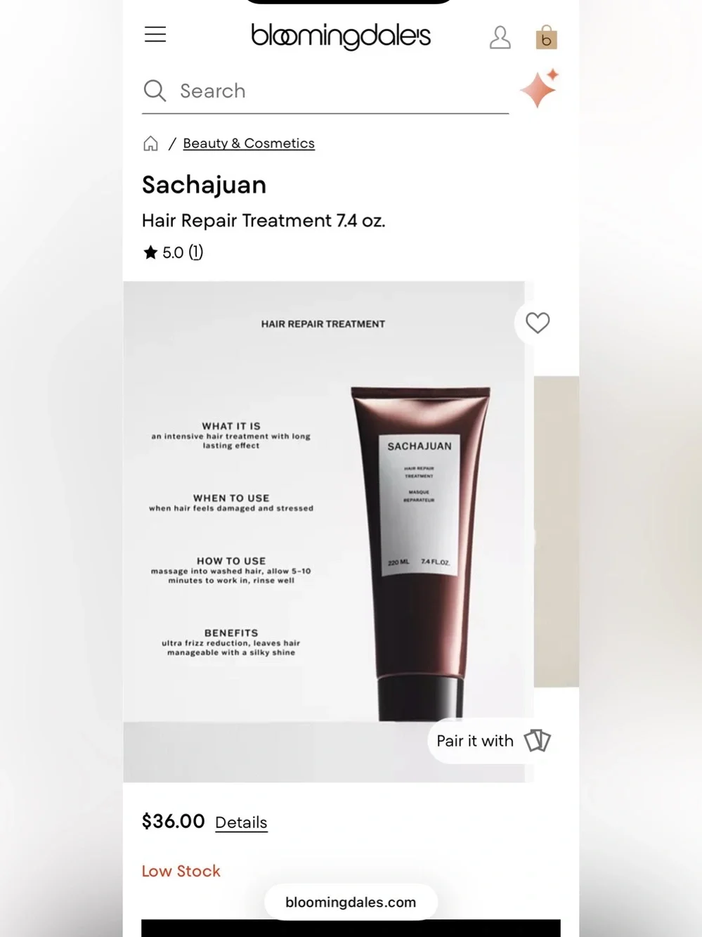 Sachajuan Hair Repair Treatment -7.4oz (220 ml)